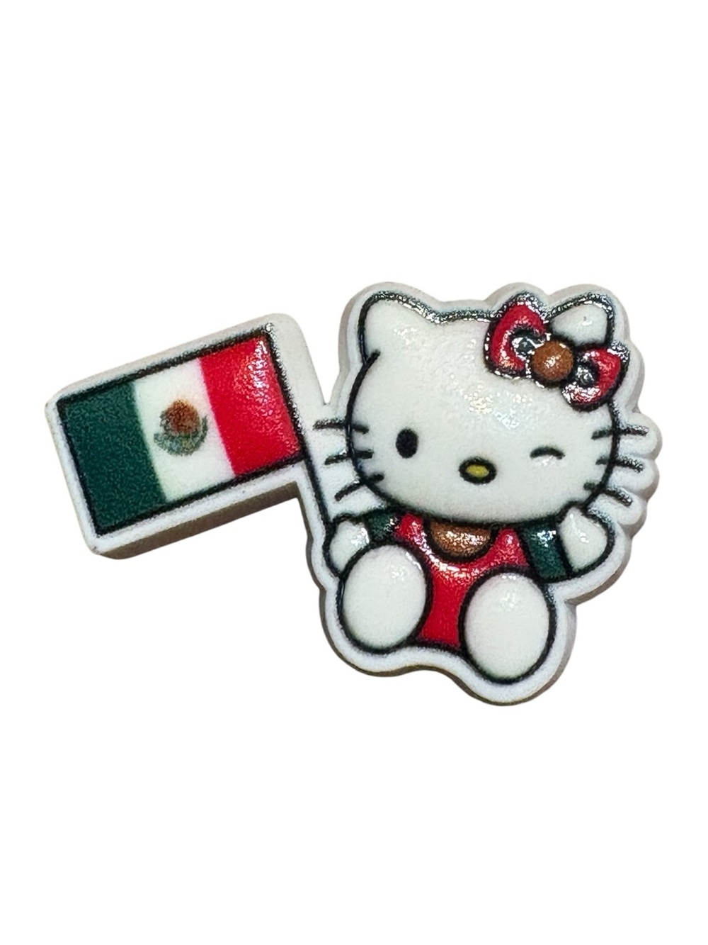 Hello Kitty Mexico Flag Croc Charm